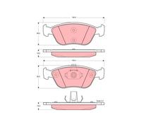 FRONT / REAR BRAKE PAD SET DISC BRAKE FITS: VOLVO 850 2.0 TURBO/T5-R/T5 R/2.3