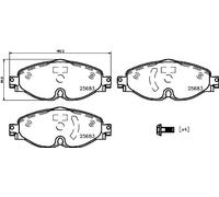 FRONT / REAR BRAKE PAD SET DISC BRAKE FITS: VW GOLF VII VARIANT 2.0 TDI 4MOTI