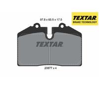 FRONT / REAR BRAKE PADS SET 2087708 TEXTAR I