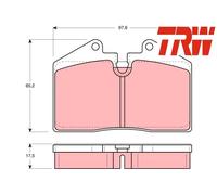 FRONT / REAR BRAKE PADS SET GDB379 TRW I