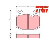 FRONT / REAR BRAKE PADS SET GDB654 TRW I