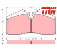 FRONT / REAR BRAKE PADS SET GDB966 TRW I