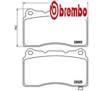 FRONT / REAR BRAKE PADS SET LEFT & RIGHT SIDE P 54 039X BREMBO I