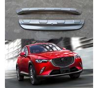 Front+ Rear Bumper Diffuser Guard Bumpers Lip protection cover skid plate Stainless steel For Mazda CX-3 CX3 2016-2021