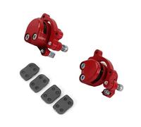 Front Rear Disc Brake Caliper, 2PCS Red Brake Caliper Disc Brake Caliper Pads Set Fit for Chinese Mini Moto Kid ATV Quad