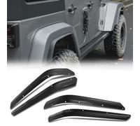 Front & Rear Fender Liner Fender Trim Extension Protector Compatible with 2007-2018 Jeep Wrangler JK JKU