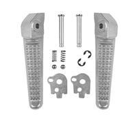 Front Rear Footrests Motorcycle Foot Rests Pedal Rear Footrest For CB400 VTEC 1-4 For Versions CBR250 For Phase 19-22 For Version For Hornet 250 600 900 Pedals(Silver)