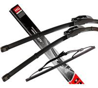 Front & Rear Kit of Aero Flat Windscreen Wiper Blades AD51-811|Hq11B