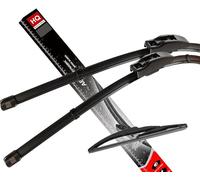Front & Rear Kit of Aero Flat Windscreen Wiper Blades AD61-221|Hq10A