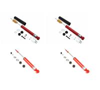 Front + Rear Koni Classic Red Uprated Shock Set ME-CL1001 for MERC SL Coupe