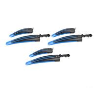 Front Rear Mudguard 3 Sets for Mountain Road Bike | 3 pairs front and rear, for durable PP plastic, effective for splash blocking, easy clip-on install, all-weather (Blue Black)