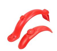 Front Rear Mudguard for Xiaomi M365 Pro Pro2 Mi3 Electric Scooter Splash-Proof Fender Back Wing Kickscooter Replace Accessories(Rot)