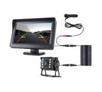 Front/Rear Parking Backup Reverse CCD 2 - In 1 HD Rear View Camera System 4.3 Inch Screen Monitor For Car Bus Truck RV & Trailer Rotatable Reversing Camera(6M)