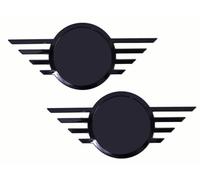 Front & Rear Replacement Emblem Badge Compatible for 2018-2024 Mini Cooper F60 - Black