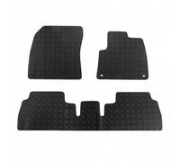 Front & Rear Rubber Floor Mats to fit Citroen Berlingo 2018 On - 3MM | Tailored Front & Rear Floor Mats, Waterproof & Durable, Heavy Duty Rubber, All Weather, Twist Fitment, 3mm Thickness, Black
