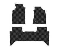 Front & Rear Rubber Floor Mats to fit Toyota Hilux 2011-2016 - 3MM | Tailored Front & Rear Floor Mats, Waterproof & Durable, Heavy Duty Rubber, Suitable for All Weather, 3mm Thickness, Black