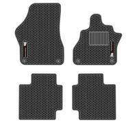 Front & Rear Rubber Floor Mats to fit VW ID Buzz Daily 2022 On | Tailored Front & Rear Floor Mats, Waterproof & Durable, Heavy Duty Rubber, Suitable for All Weather, Black