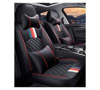 Front+Rear Seat Car Cover For Nissan For Qashqai For Juke For X-trail For Armada For Altima For Cube For Dualis For Tiida For Bluebird For Rogue Seat Protector Cover(Black Red 4pcs,A)