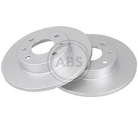 Front/Rear Set 2x Brake Discs A.B.S. 15857 for Fiat/Abarth/Ford/Lancia/Alfa Rome