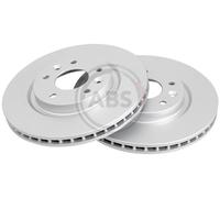 Front/Rear Set 2x Brake Discs A.B.S. 18409 for Renault/Nissan Kadjar/Koleos/X-Tr