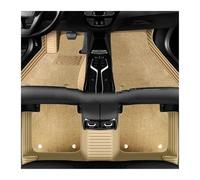 Front Rear Set Anti Slip Backing Hand-Finished Cli For Cadillac for SRX 5 Seat 2010-2016 for CT4 CT5 CT6 2020-2023 Interior PU Leather + Nano Velvet Customized Car Floor Mat(Beige)