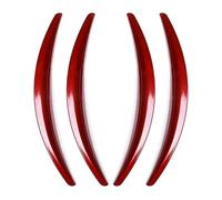 Front Rear Splash Fender Guard For Model 3 2017-2021 4Pcs Set Car Wheel Eyebrow Arch Trim Side Fender(Red)