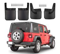 Front & Rear Splash Guards Fender Flares Mud Flaps for 2018 Jeep Wrangler JL