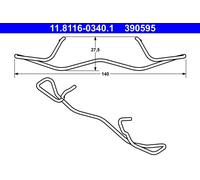 FRONT / REAR SPRING BRAKE CALIPER FITS: FORD C-MAX II 1.6 TI/1.6 ECOBOOST/1.6