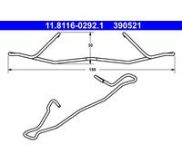 FRONT / REAR SPRING BRAKE CALIPER FITS: OPEL VAUXHALL CALIBRA A 2.0 I TURBO 4