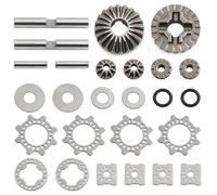 Front Rear Universal Diff Gear and Limited Slip Diff Plates RC Upgrade Part for ARRMA 1/8 Typhon Kraton EXB V5 V6 Outcast Notorious Talion 6S BLX EXB 1/7 Big Rock Mojave EXB Differential Gear Set