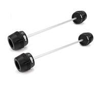 Front Rear Wheel Axle Fork Slider Crash Protector Pad For Suzuki GSXS 750 GSX-S 1000 F GSXS 1000GT GSR 750 GSXS750 Falling Protection Falling Protector Slider(Black,Front Rear 750)