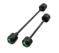 Front Rear Wheel Fork Stand Fit For SUZUKI GSXR GSX-R 600 750 2011-2014 Front Rear Wheel Slider Fork Axle Crash Protector Swing Arm Pad Guard Motorbike Stand(Green)