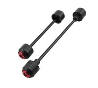 Front Rear Wheel Fork Stand Fit For SUZUKI GSXR GSX-R 600 750 2011-2014 Front Rear Wheel Slider Fork Axle Crash Protector Swing Arm Pad Guard Motorbike Stand(Red)