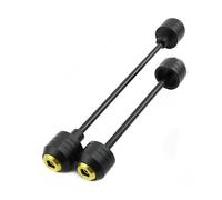 Front Rear Wheel Fork Stand Fit For SUZUKI GSXR GSX-R 600 750 2011-2014 Front Rear Wheel Slider Fork Axle Crash Protector Swing Arm Pad Guard Motorbike Stand(Gold)