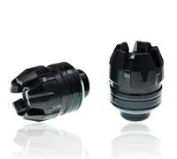 Front Rear Wheel Sliders 2Pcs Universal Motorcycle Front Rear Fork Wheel Crash Protector Anti-Falling Frame Slider Protector Motorcycle Crash Protect Motocross