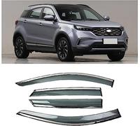 Front Rear Wind Deflectors for Ford Territory EV 2019, Tinted Shatterproof Sun Visors Keep Car Ventilated In Rain, Reduce Wind Rain Noise