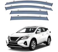 Front Rear Wind Deflectors for Nissan Murano MK3-Z52-P42M 2015-2020 2021 2022 2023, Tinted Shatterproof Sun Visors Keep Car Ventilated In Rain, Reduce Wind Rain Noise