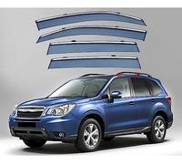 Front Rear Wind Deflectors for Subaru Forester SJ 2013-2018, Tinted Shatterproof Sun Visors Keep Car Ventilated In Rain, Reduce Wind Rain Noise