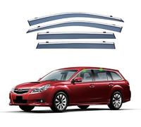 Front Rear Wind Deflectors for SUBARU LEGACY WAGON BR 2010, Tinted Shatterproof Sun Visors Keep Car Ventilated In Rain, Reduce Wind Rain Noise