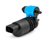 Front Rear Windscreen Washer Pump Motor Twin Outlet Screen Wash Fluid Jet Spray Pump 1J6955651 Replacement Fits VW Audi Seat Skoda Models