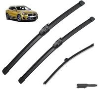 Front Rear Windscreen Wiper Blades for BMW X2 F39 2018-2022 24"+20"+13", Windscreen Replacement Blades Improved Visibility and Easy Installation