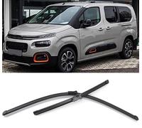 Front Rear Windscreen Wiper Blades for Citroen Berlingo K9 2018-2026 24"+17", Windscreen Replacement Blades Improved Visibility and Easy Installation