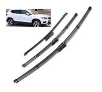 Front Rear Wipers Kit for Seat Ateca 26" 18" 11" 2016-2024, Windshield Wiper Blade Durable Wiper Front and Rear Wiper Blades Set Accessories