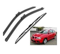 Front Rear Wipers Kit for SEAT Ibiza 6J 2008-2017, Windshield Wiper Blade Durable Wiper Front and Rear Wiper Blades Set Accessories