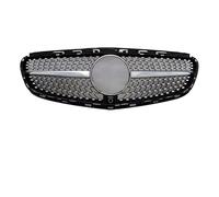 Front Ribbed Grill For Benz E For Class W212 2009-2015 E260 E300 E350 Front Mask Grille Bumper Grill Facelift Tuning Body Kit(13-15 Stars Silver)