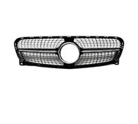 Front Ribbed Grill For Benz For GLA For X156 2014-2019 Front Inlet Bumper Grille Grill Mask Grid Body Kit Tuning Mesh GT Diamond Style(14-16 Diamond Black)