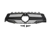 Front Ribbed Grill For Benz W118 For CLA180 For CLA200 For CLA250 Front Bumper GT Diamond AMG Grille Black Silver Facelift Grill(C*L*A35 Blk with)