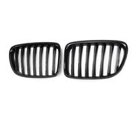 Front Ribs Grill 2PCS Car Front Kidney Grill For BMW X1 Series E84 SDrive XDrive 2009-2016 Glossy Black 1 Slat Racing Grills