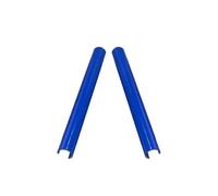 Front Ribs Grill 2pcs Car Strip Sticker Cover Front Grille Trim Strips Car Styling For Bmw F01 F02 F10 F11 F06 F12 F45 F46 F48 X1 5/6/7 Series(Blue)