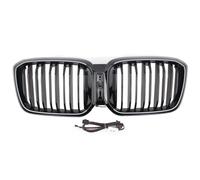 Front Ribs Grill Double Fins LED Front Radiator Kidney Bumper Hood Grille Replacement For BMW X3/X4 G01 G02 G08 For M40i 20i 30i LCI 2022-2024